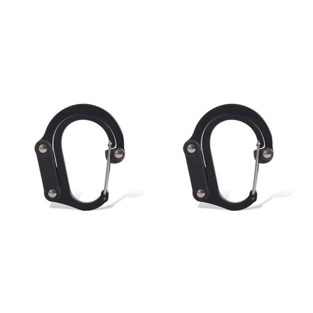 Wosthever Mosquetón para con anilla en D para exteriores, mosquetón giratorio de 360 grados, llavero con clip, gancho de seguridad de Type2 NO2 Wosthever CBP229200