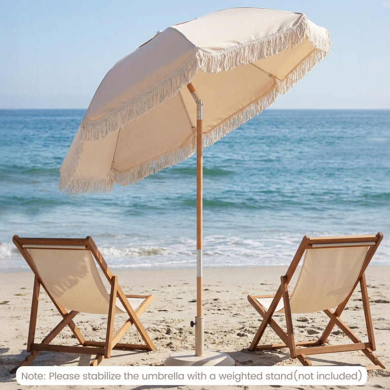 6 foot patio umbrella pole TheLAShop Commercial 7ft 6-Rib for Boutique Hotels/Roof open feature separate within the frame which adds to the umbrellas longevity DIY 6 Foot Jazz Wooden