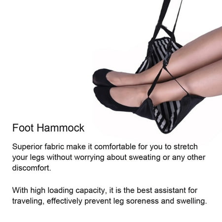 Ejoyous Portable Travel Airplane Footrest Foot Leg Hammock Office