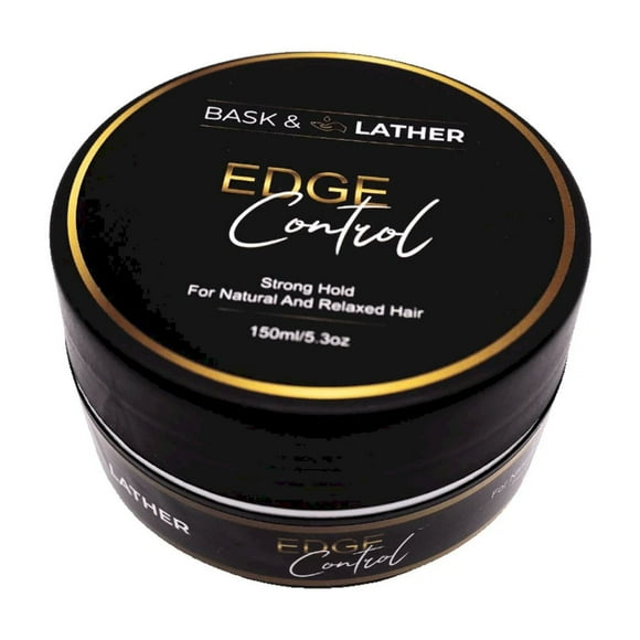 EDGE CONTROL Edge Control Hair Gel Strong Hold Thick Edges Styling Gel Non Greasy Non Flaking No White Long Lasting Supports Hair Growth Natural Formula for All Hair Care Black