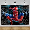 thumbnail image 4 of Fondos fotográficos de vinilo para fiesta de cumpleaños de Niños de Spiderman para estudio fotográfico, 4 of 5