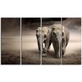 thumbnail image 2 of Design Art - Elephant Pair in Motion, 2 of 3