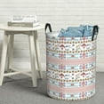 thumbnail image 6 of Lsque Floral Elephant Pattern Laundry Hamper Basket, Tall Woven Rope Hamper Basket for Clothes, Lightweight Storage Basket, Collapsible Waterproof-, 6 of 6