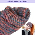 thumbnail image 4 of AYAMAYA Beanie Hat with Ponytail Hole, Winter Warm Messy Bun Winter Hat with Tail Hole Knit Skull Beanie for Women (Black), 4 of 7