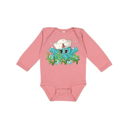 

Inktastic Gideon s Octopus Gift Baby Boy Long Sleeve Bodysuit