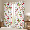 thumbnail image 2 of Homewish Chic Christmas Wreath Blackout Curtains Set of 2 (52x84 Each),Cute Xmas Gnome Window Curtains,Kawaii Gingerbread Man Curtains and Drapes For Girls Teens,Super Cozy Room Decor, 2 of 6
