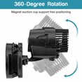 thumbnail image 3 of AQQA Aquarium Water Pump, Submersible Wavemaker Circulation Pump, 360°Adjustable Ultra Quiet Magnetic Mount Suction Powerhead Pump,530gph/2100gph Freshwater or Saltwater Fish Tank, 3 of 8
