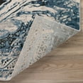 thumbnail image 4 of Addison Rugs Dayton 3'3" x 5'1" Erased Persian Fabric Area Rug in Silver Blue, 4 of 8