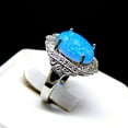 thumbnail image 3 of Gianna Statement Ring Oval Shape Blue Fire Opal Womens Ginger Lyne Collection, 3 of 5