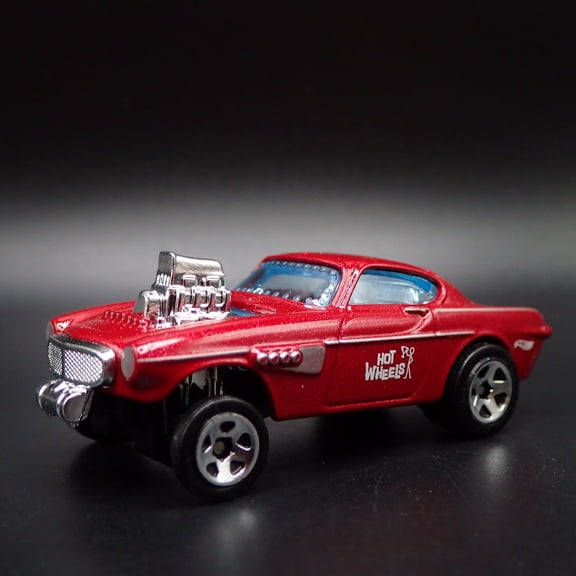 Open Box 1961-1973 VOLVO P1800 GASSER NHRA RED 1:64 SCALE COLLECTIBLE DIECAST MODEL CAR