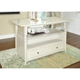 thumbnail image 2 of Linon Hayes Wood Counter Table in Frost White, 2 of 14