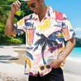 thumbnail image 2 of HANMUN Men's Summer Short Sleeve Button Down Shirts Wrinkle Free Casual collar Shirt，Size S-239XL made in USA, 2 of 4