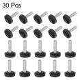 thumbnail image 4 of Unique Bargains 30 Packs M4 x 18mm Filetage Mâle Moleté Boutons Pouce Vis Boutons de Serrage Poignée Noir, 4 of 5