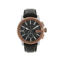 Gucci G-Chrono XL Steel Chronograph Black Dial Quartz Men Watch YA101202