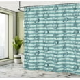 thumbnail image 5 of Ambesonne Nautical Shower Curtain, Ship Wheel Anchor, 69"Wx84"L, Teal Beige, 5 of 5