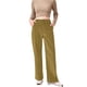thumbnail image 1 of Pantalones anchos de pana vintage para mujer: cintura alta, parte trasera elástica, bolsillos laterales, corte recto para ropa informal, 1 of 6