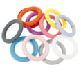 thumbnail image 1 of 12pcs Silicone Circle for DIY Keychain Multi-Function O Ring Colored Round Circle Silicone Hoop, 1 of 5