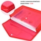 thumbnail image 3 of Carpeta de documentos A4, 5 piezas, carpeta de documentos A4, carpetas portafolios con broche de presión, carpeta de plástico tipo sobre, bolsa transparente impermeable, documentos con, 3 of 7
