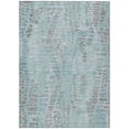 thumbnail image 2 of Addison Rugs Chantille Indoor/Outdoor Transitional Circles Teal Machine Washable Rectangle Rug, 3' x 5', 2 of 8
