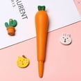 thumbnail image 1 of Bolígrafo De Tinta De Gel Kawaii, Bolígrafos Blandos, Lindo, Suave, Para Aliviar El Estrés, Escritura Más Suave, Bolígrafo De Tinta De Gel Kawaii Para Regalos De Vacaciones, Anggrek Zanahoria, 1 of 1