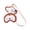 Coffee, variant on Lightweight Dog Butt Keychain PU Leather Bag Accessory Key Holder Charm For Pet Owners And Enthusiasts