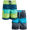 Zipline Black Aqua/Navy Green, variant on Kanu Surf Boys' Swim Trunks - 2 Pack Quick Dry Printed Board Shorts Bathing Suit (8-16)
