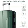 thumbnail image 3 of 28" Lightweight Expandable Luggage, Hardshell Luggage with TSA Lock, Hardside Suitcase with Spinner Wheels and Metal Corner Protectors, Green, 3 of 9