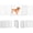 White, variant on 4 Panels Full Matel Freestanding Dog Gates with Door, 96"Extra Wide 32"Tall Free Standing Dog Pet Gate for Indoor & Outdoor. Foldable Pet Fences for Doorways, House, Stairs, Porch, Deck, Yard