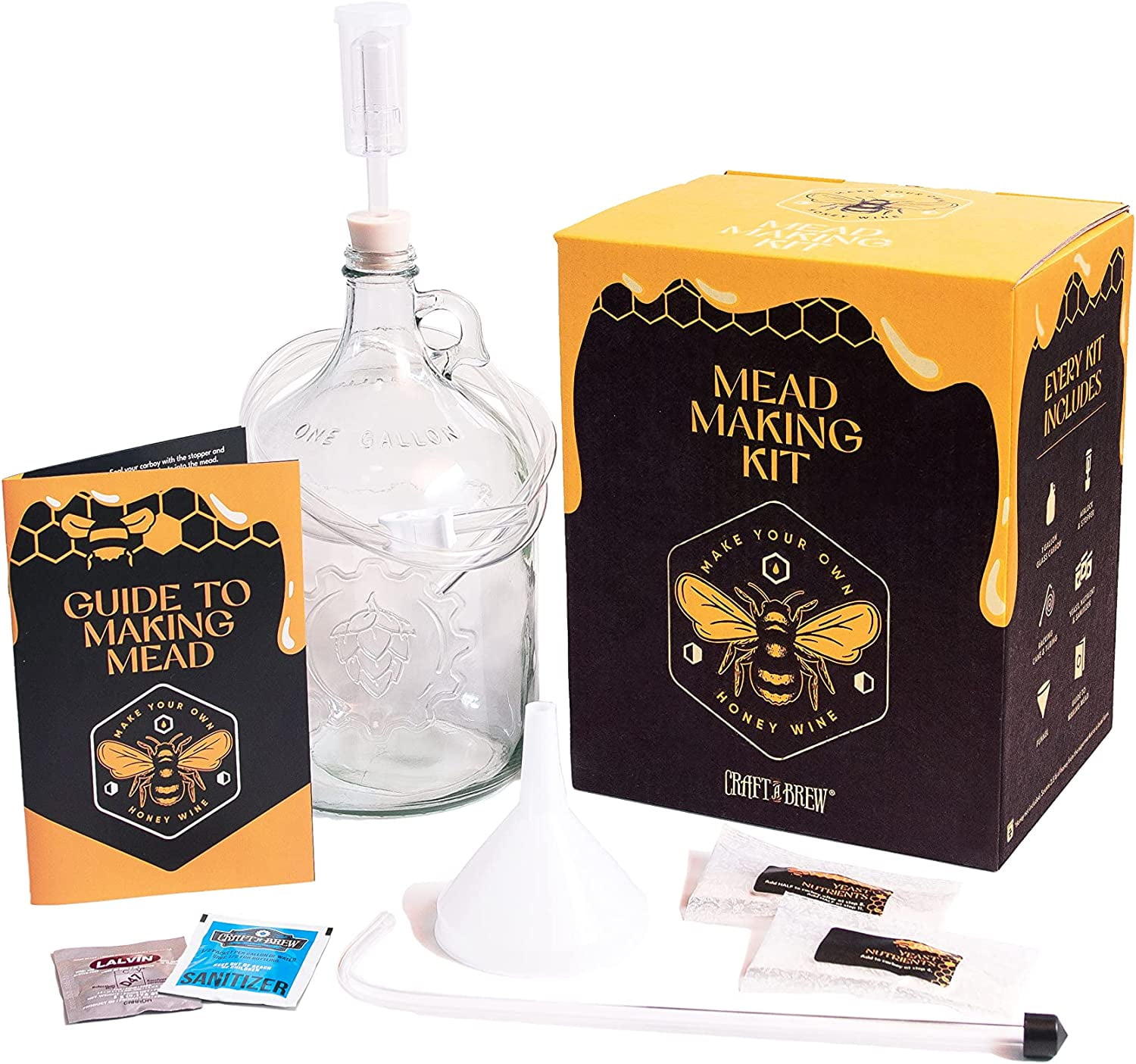 Craft A Brew Reusable Mead Making Kit Complete DIY Honey Wine