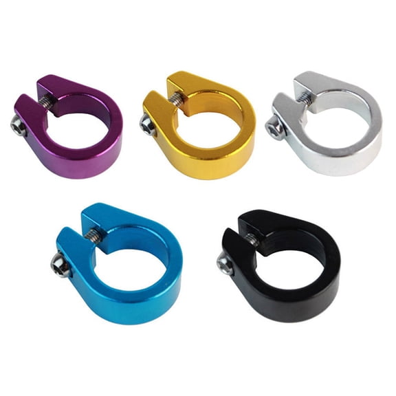FUTUREORYY Bike Seatpost Clamp Quick Release Lockable Assorted Color 5Pcs 31.8Mm