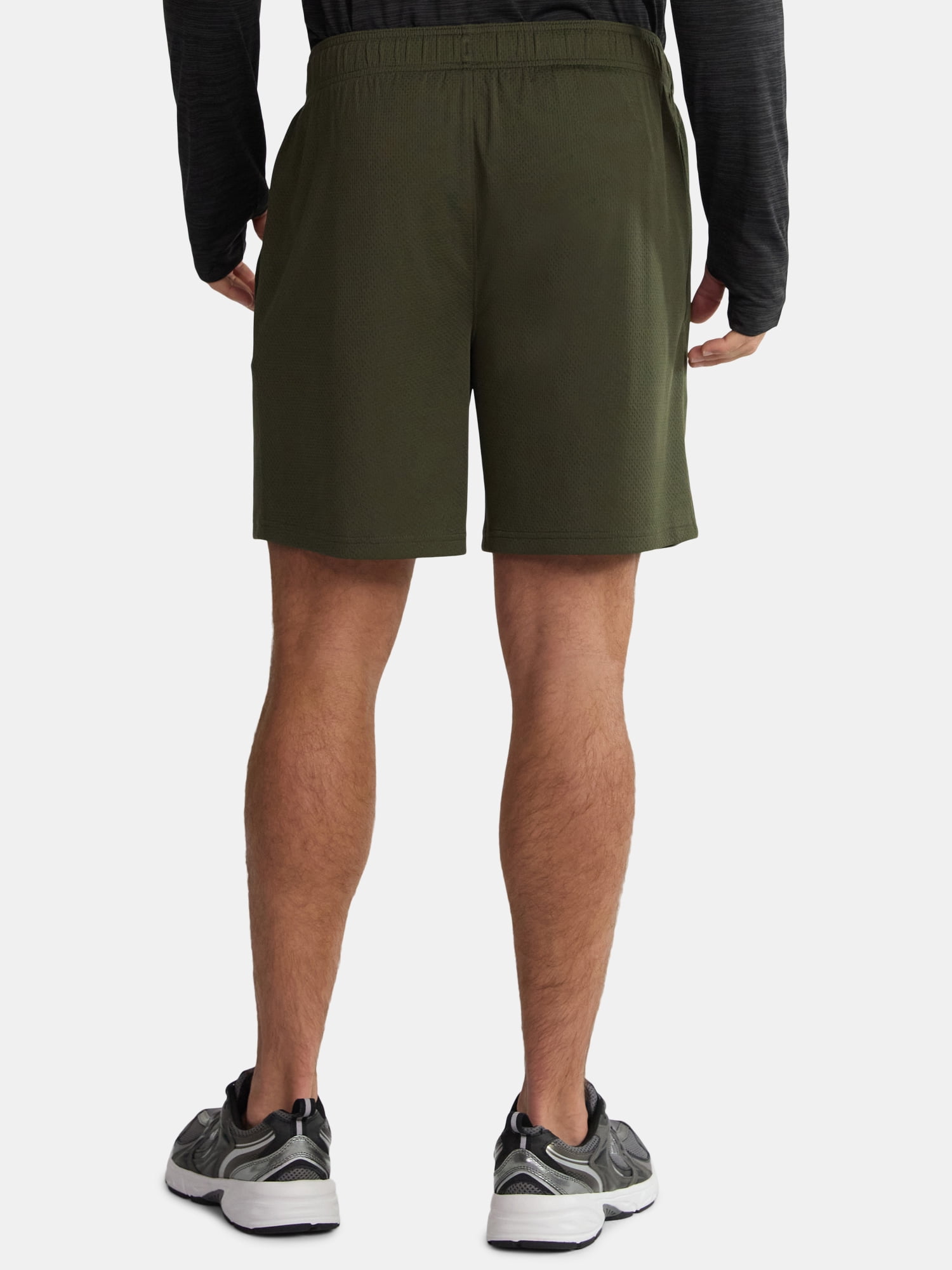 Athletic Works Men's and Big Men's Mesh Shorts, 7" Inseam, Sizes S-5XL