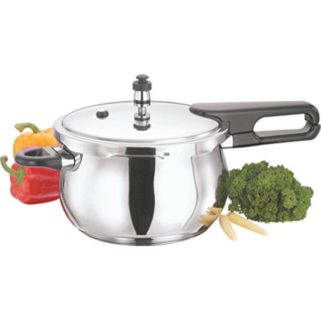 Vinod V-1.5L Splendid Plus Handi Stainless Steel Pressure Cooker, 1.5-Liter