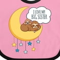 thumbnail image 4 of Inktastic I Love My Big Sister Boys or Girls Baby Bib, 4 of 4