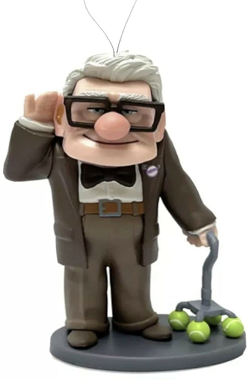 Carl Fredrickson Custom PVC Ornament 4" UP Movie Figurine Toy from Old