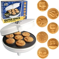 Out of This World Kids Waffle Maker - Make 7 Galactic Pancake Astronauts, Moons, Stars & More in Minutes- Electric Non Stick Waffler- Fun Space Themed Science Iron- Must-Have Holiday or Anytime Gift