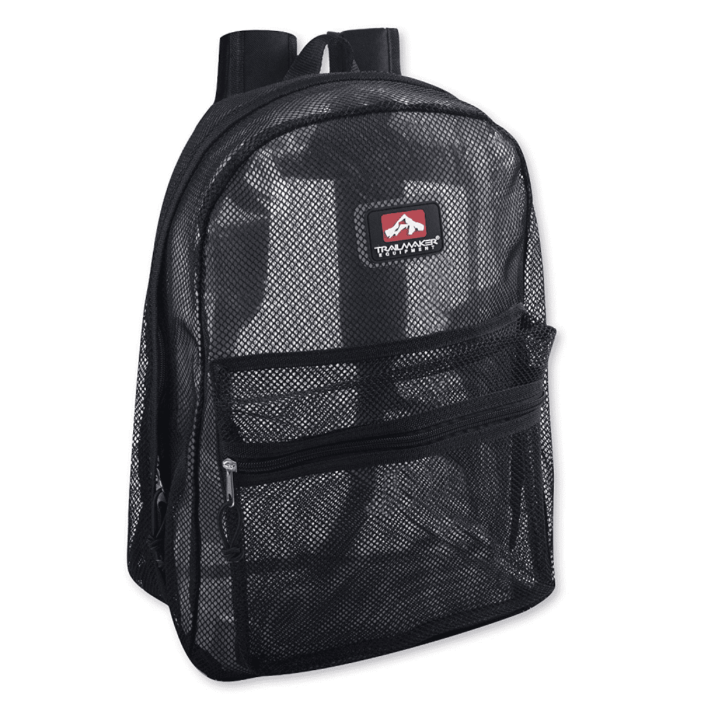 ImpecGear Trailmaker 17" Inch Stylish Mesh Boys Backpack Black