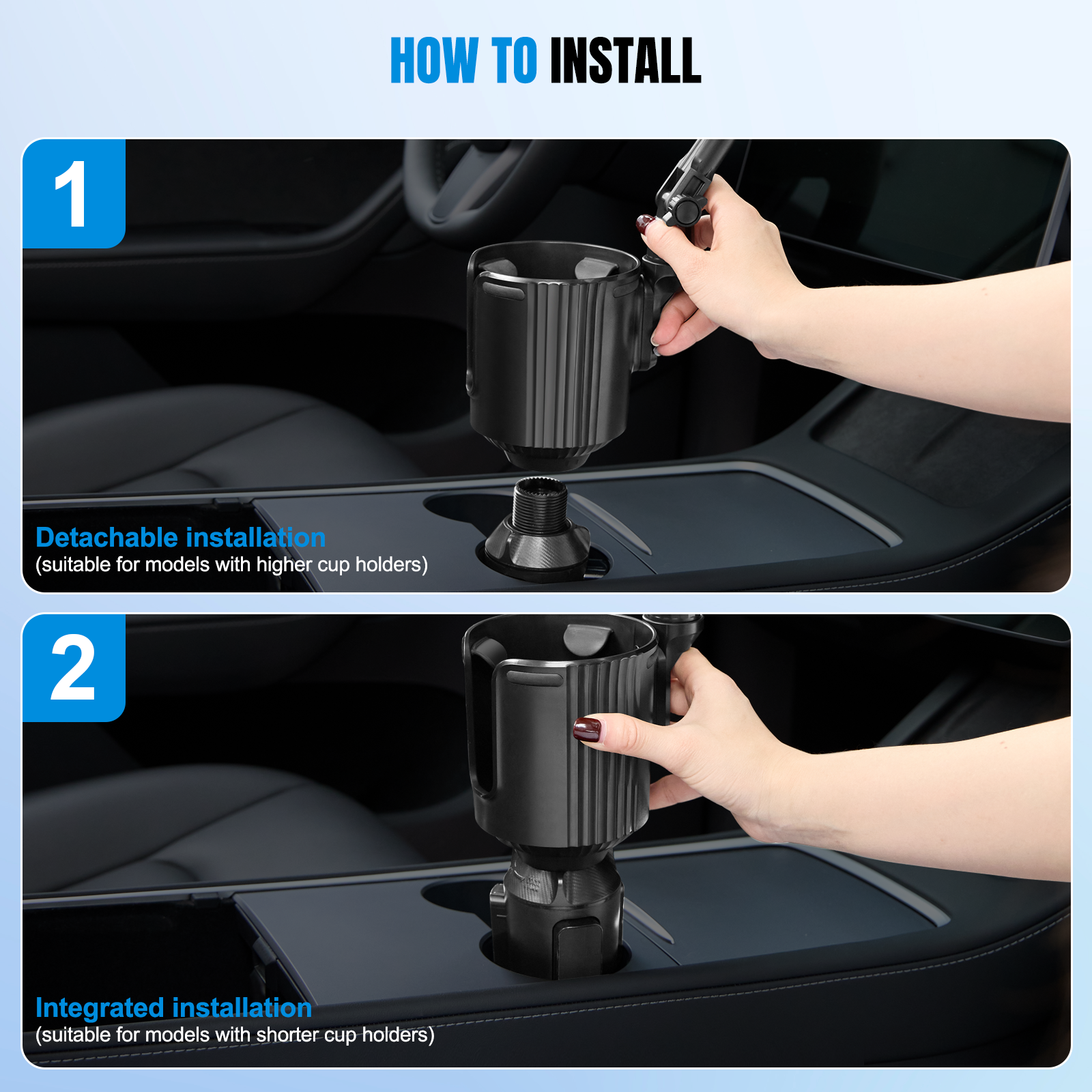 SPEEDWOW 2-in-1 Cup Holder Phone Mount, 360° Rotation photo 7