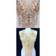 thumbnail image 4 of Naiovety Exquisito aplique de encaje para corpiño de boda o accesorio para vestido de baile, la mano de obra es exquisita azul A Type1 NO1, 4 of 6