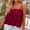 Red(Trending), variant on Mingw No Boundaries Ruffled Tank Top for Women Ruffled Tiered Tank Top Stitching Crop Suspender Bandage Square Neck Spaghetti Strap Tank Top