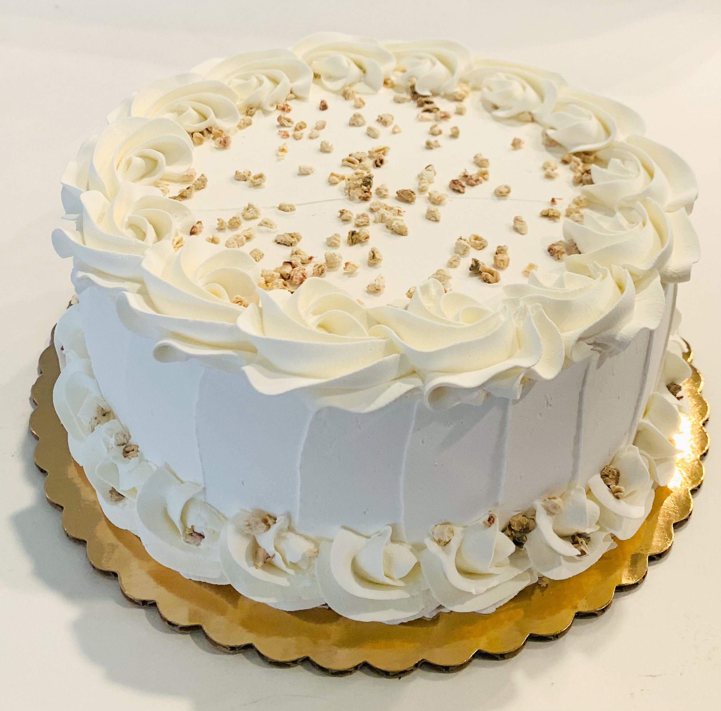 Large Butter Pecan Fake Cake Display 9" Faux Cake fake for home decor