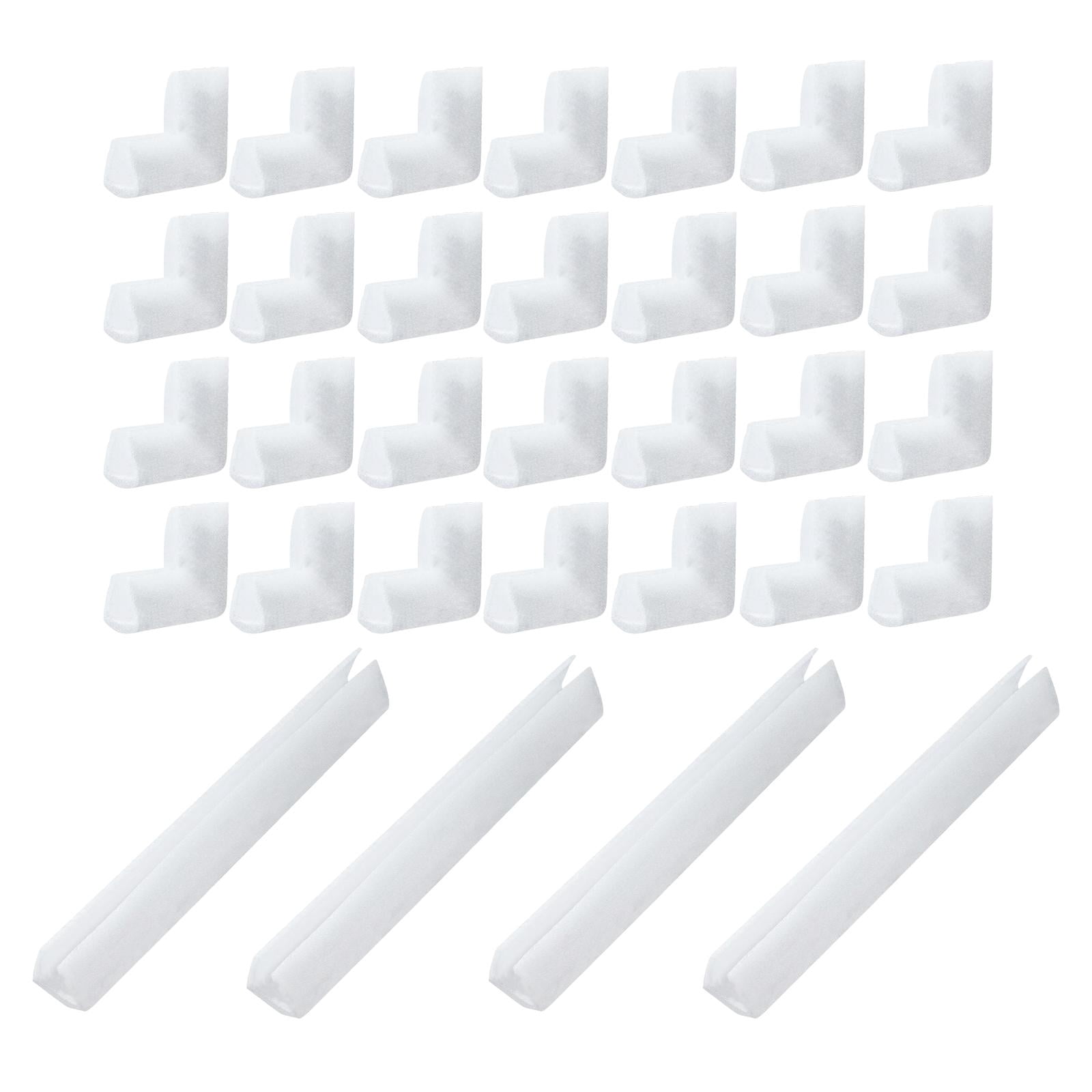 koolsoo 32Pcs Picture Frame Foam Corner Protectors Corner Guard Packaging Protection Shockproof L Shaped Cushioning for Photo Mirror