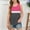 Hot Pink, variant on Taqqpue Girls Tank Tops Soft Cotton Crewneck Sleeveless Athletic Undershirt Lightweight Hem Loose Fit Cute Summer Top Dancewear Color Block Wide Strap Comfortable Racerback Tank 5-14 Years
