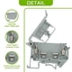 thumbnail image 5 of UK5-HESI UK5RD with LED DIN Rail Fuse Terminal Base Disconnect Terminal Block Screw Clip, 5 of 5