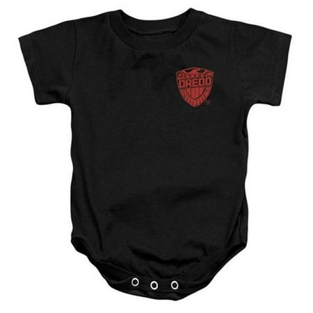 

Trevco Judge Dredd-Badge Infant Snapsuit- Black - XL 24 Months