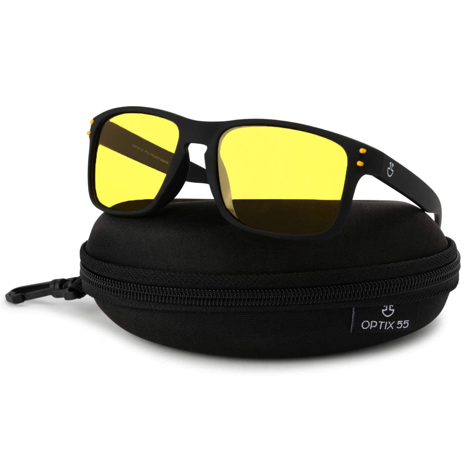2140 Yellow Lenses Night Vision Driving Unisex Classic Glasses Reduce Glare NEW
