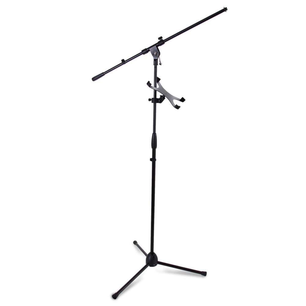 PYLE PMKSPAD7 Multimedia iPad and Microphone Stand Adjustable to