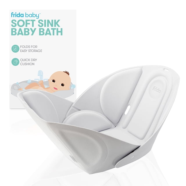 Asiento de baño para bebé Frida Baby Soft Sink Bather con cojín de baño
