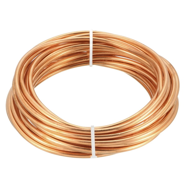 Uxcell 1/8" Bobina de Tubo de Refrigeración para Intercambio de Calor Color Dorado de Cobre 1 pieza