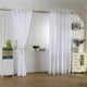 thumbnail image 2 of Cortinas opacas de satén con bolsillo para barra, 200x250cm, blancas, 2 of 9