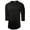 Black/Black, variant on Ma Croix Mens Baseball Raglan 3/4 Sleeve Plain Jersey Team Uniform Athletic Sportswear T Shirt